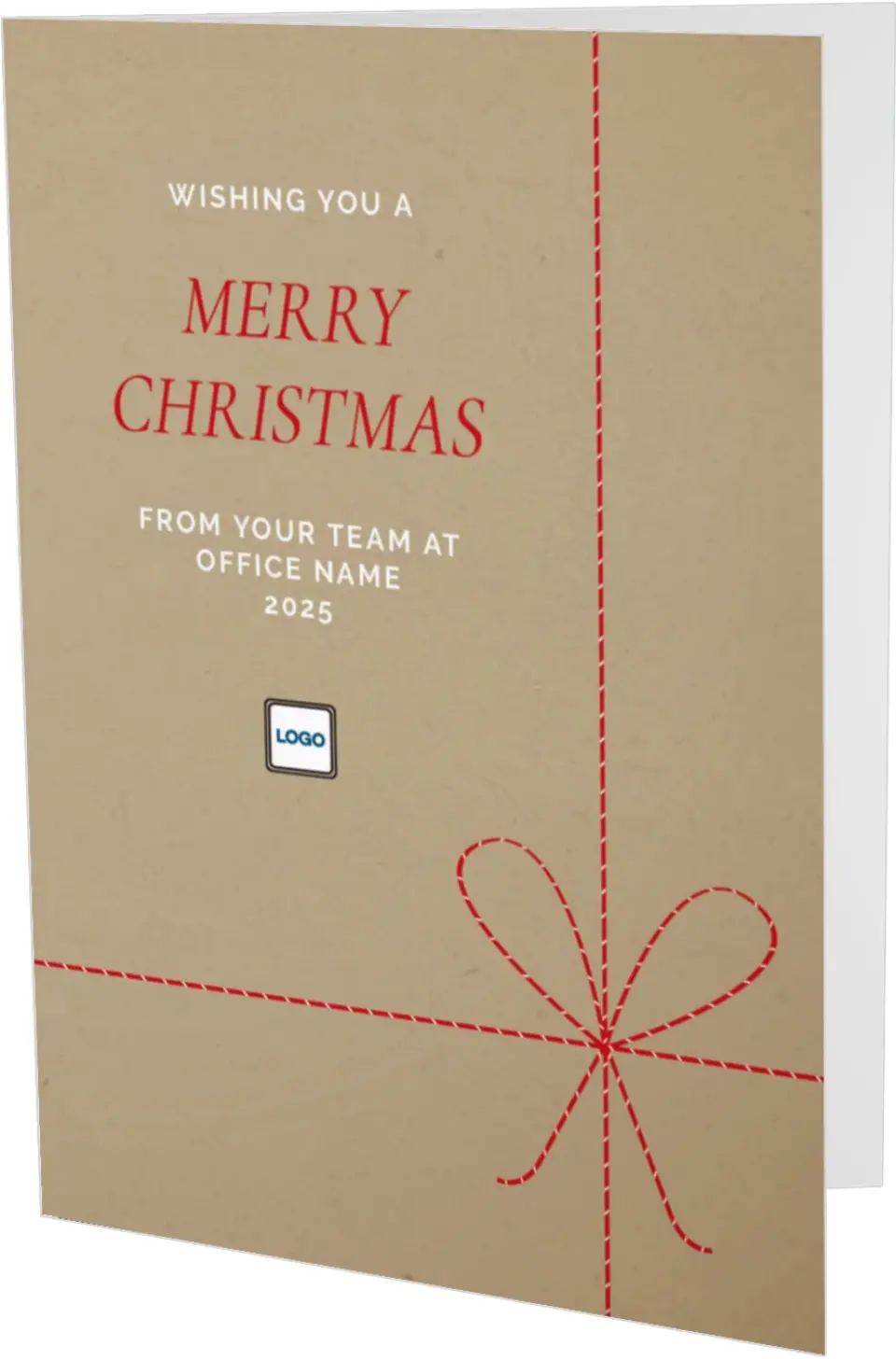 This is a 4.8" x 6.8" Folded Christmas Card called Gifted Gratefulness printed in full color