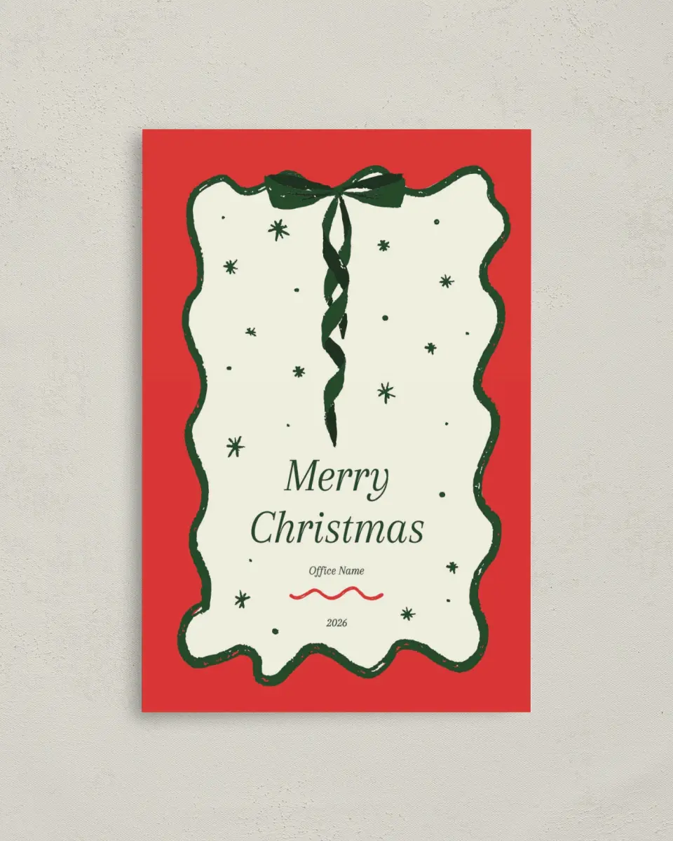 This is a 4.8" x 6.8" Folded Christmas Card called Christmas Celebration printed in full color