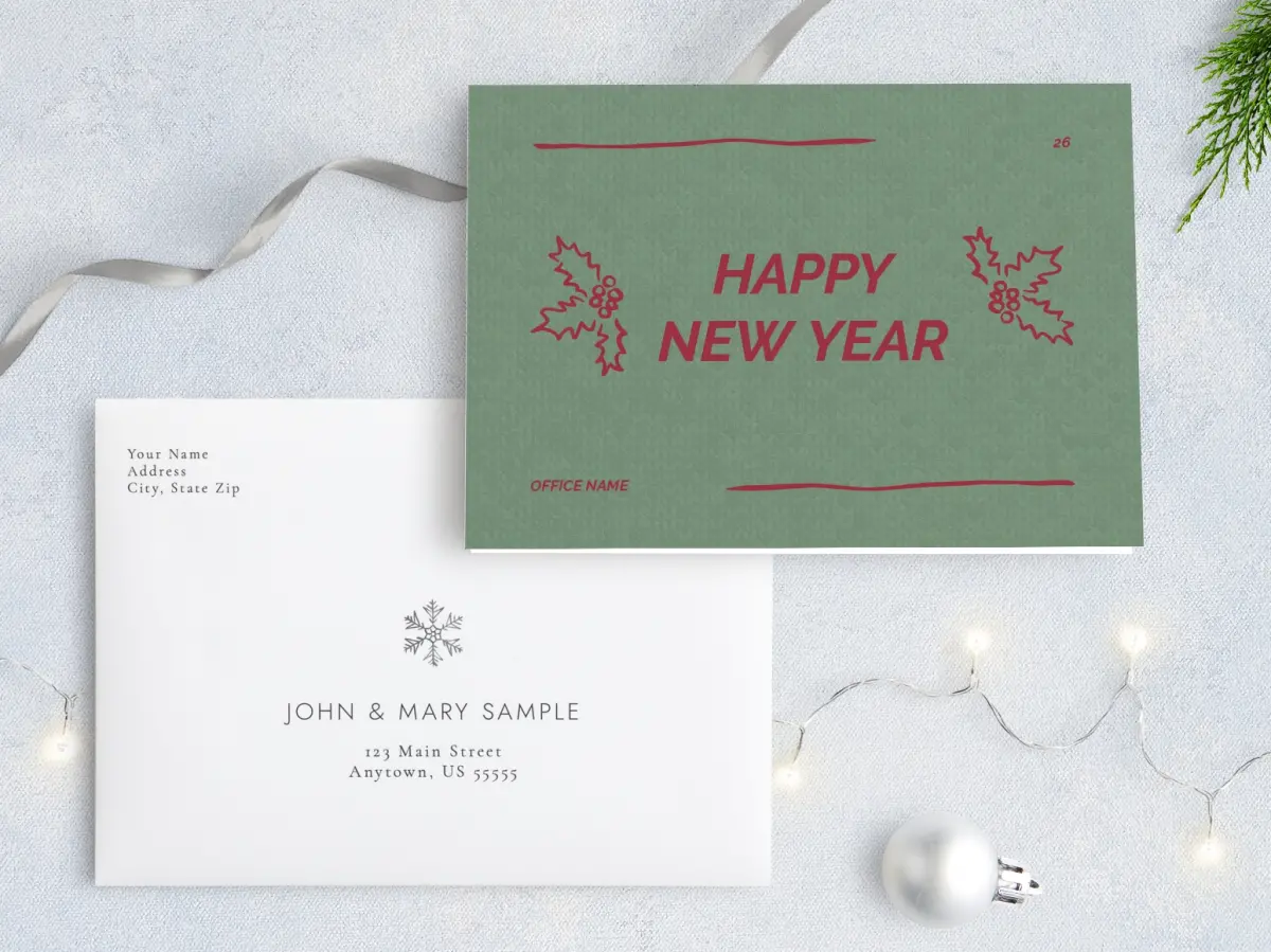 Front with Envelope Design