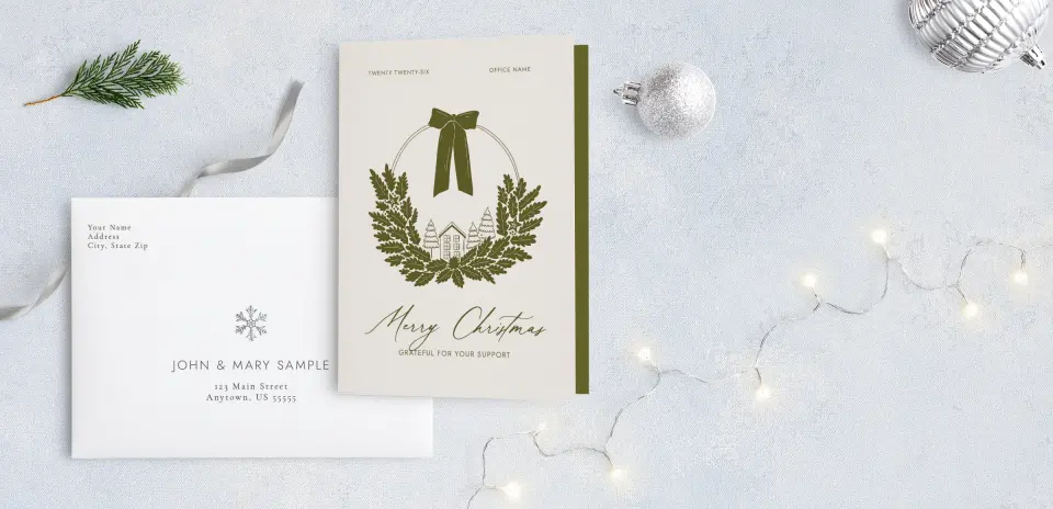 Front with Envelope Design