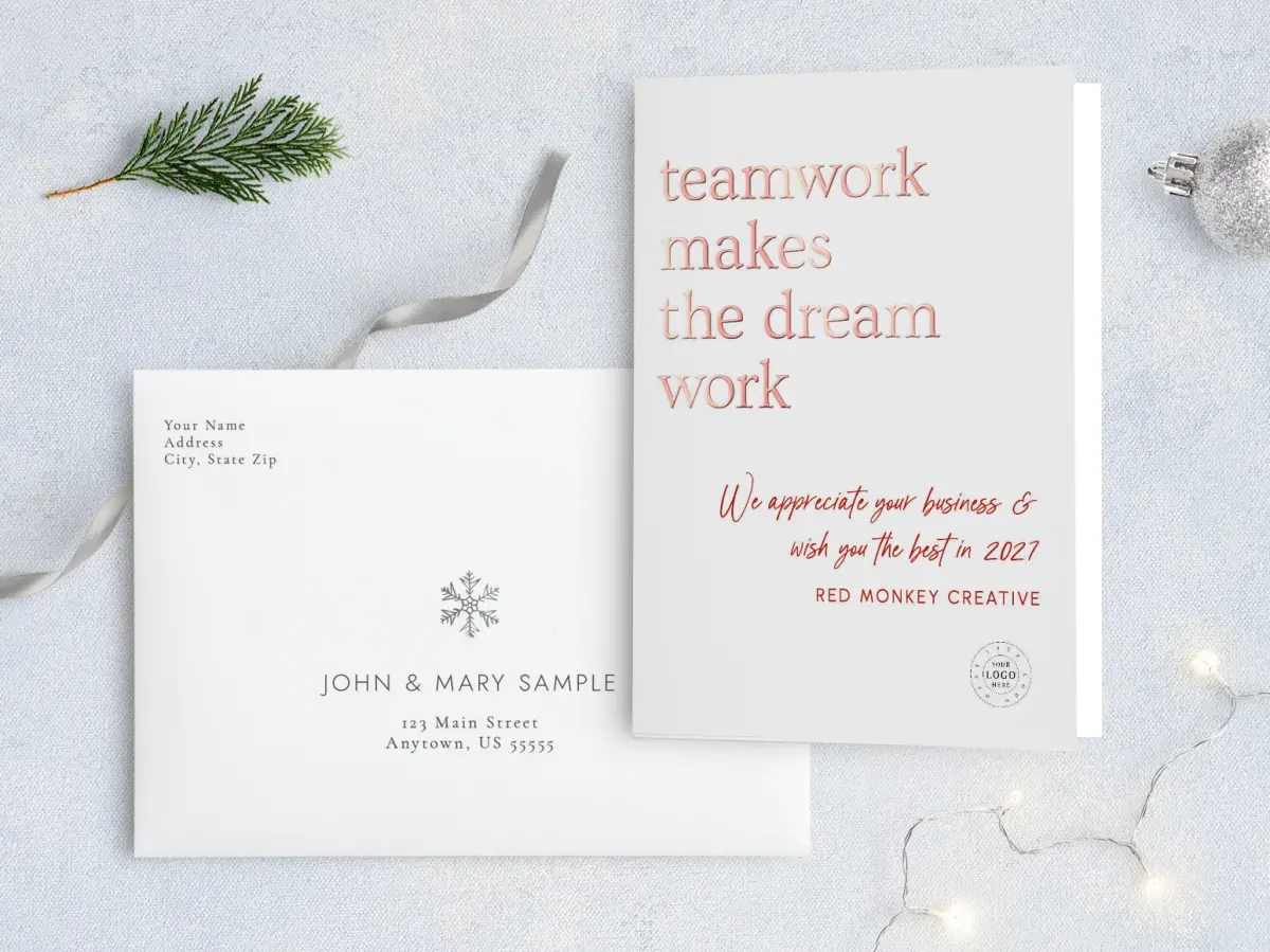 Front with Envelope Design