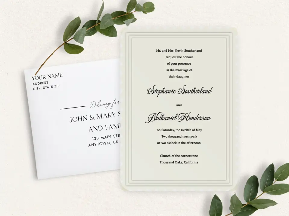 Front & Envelope