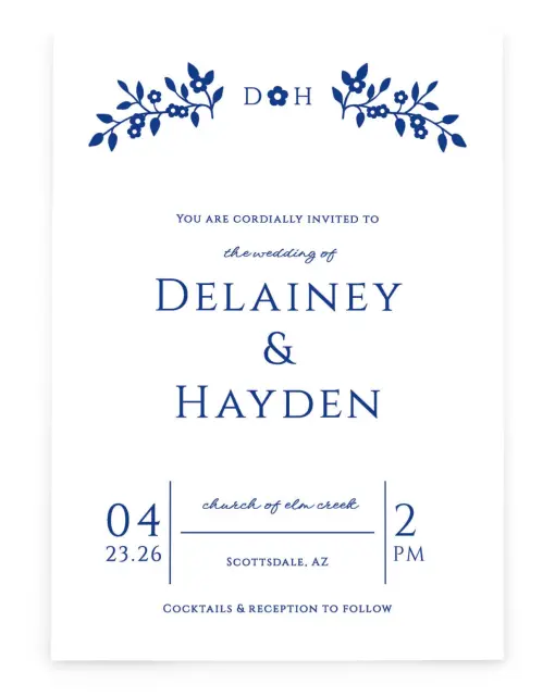 Secret Garden : Rectangle Invitations