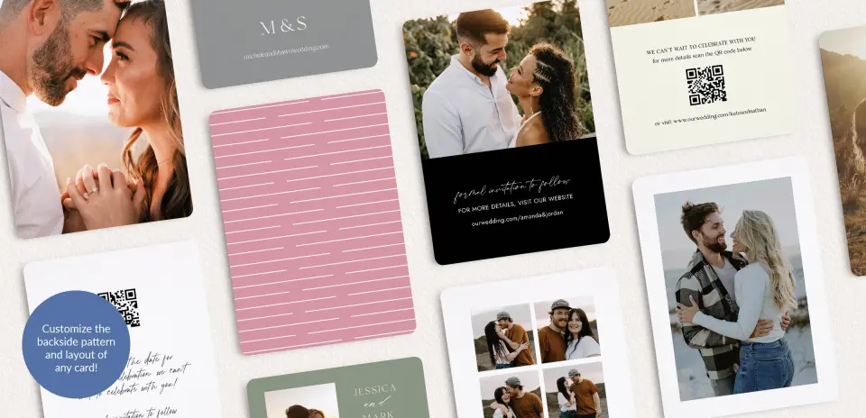 Back of Save the Date Card