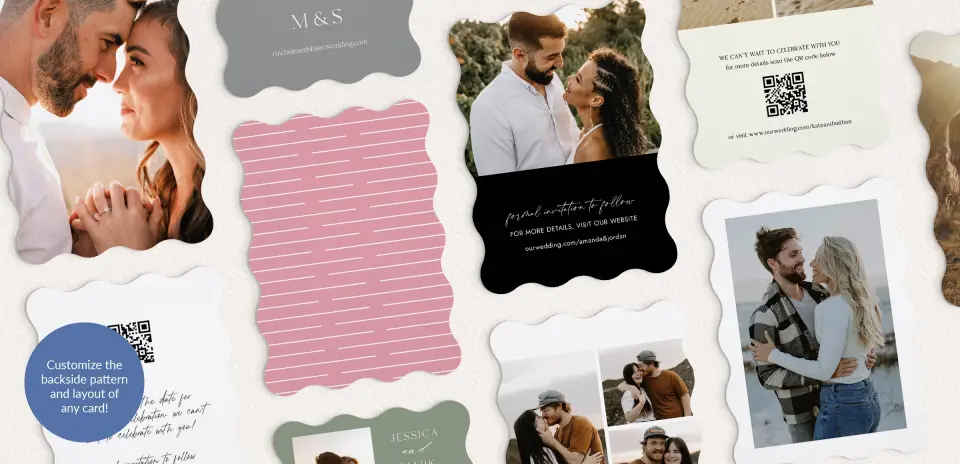 Back of Save the Date Card