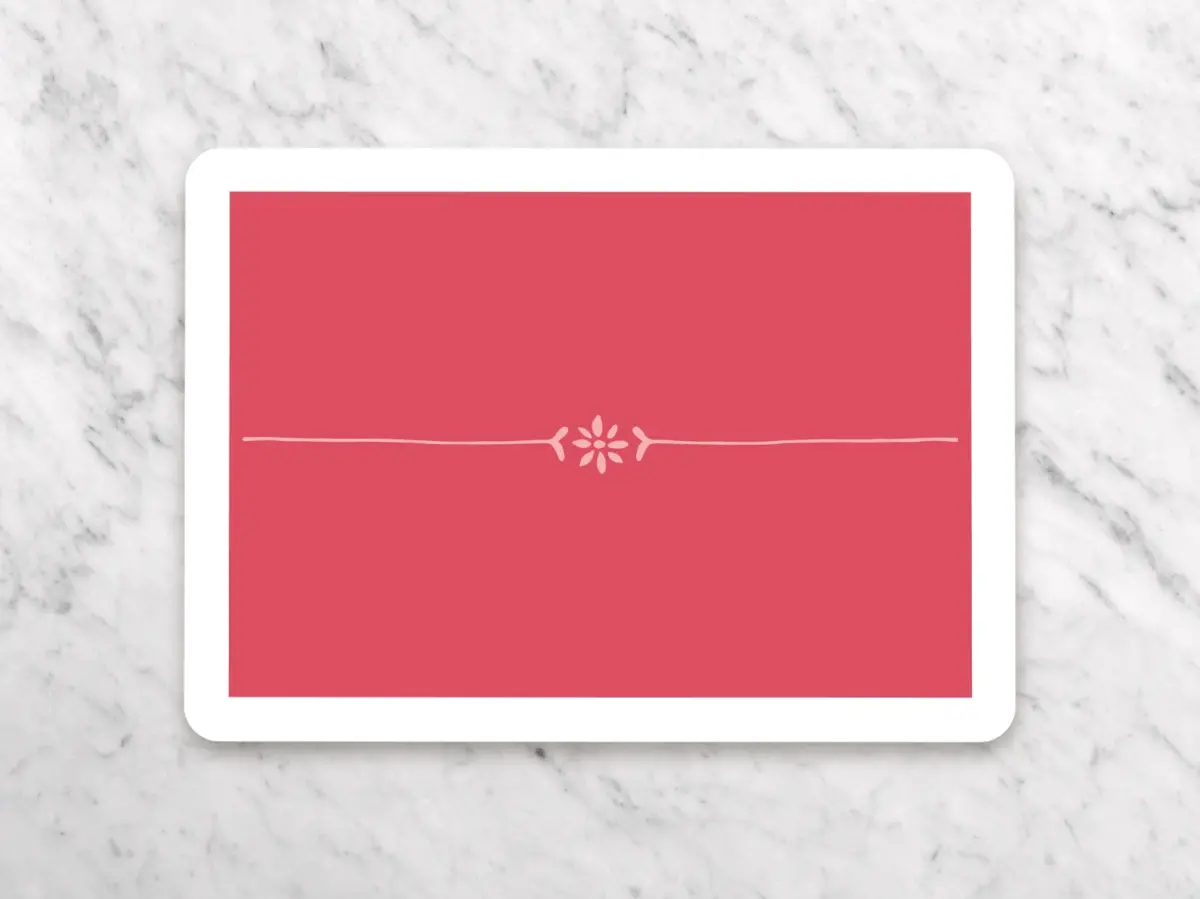 Save the Date Card Back