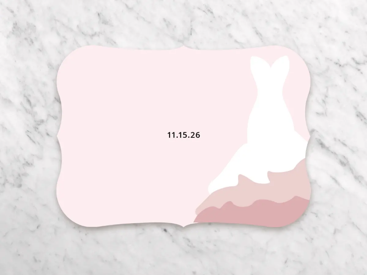 Save the Date Card Back