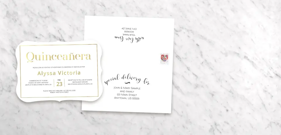 Save the Date Card with Optional Guest Addressing Service