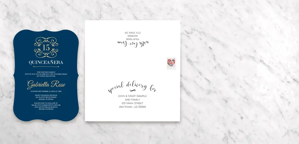 Save the Date Card with Optional Guest Addressing Service