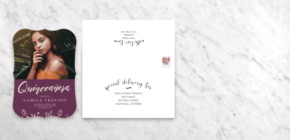 Save the Date Card with Optional Guest Addressing Service