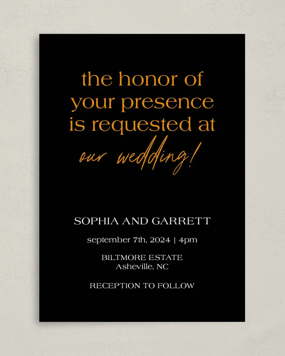 This is a 5" x 7" Quinceanera Invitation called Ethereal Floret printed in full color on Premium Smooth paper