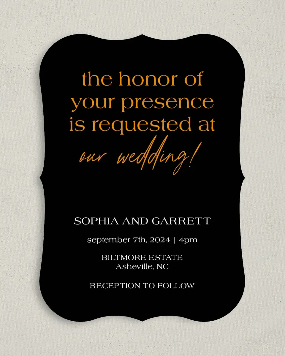 This is a 5" x 7" Quinceanera Invitation called Ethereal Floret printed in full color on Premium Smooth paper