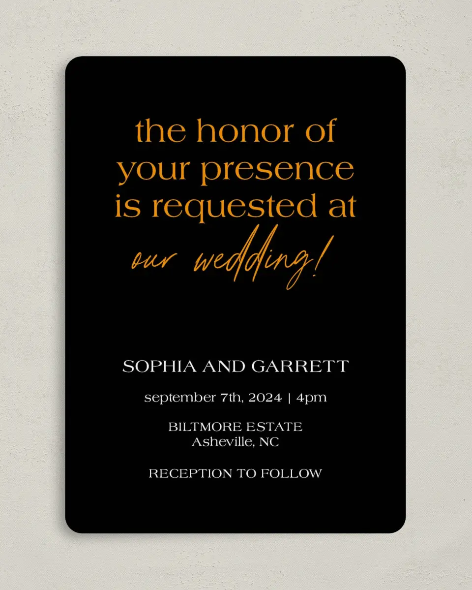 This is a 5" x 7" Quinceanera Invitation called Ethereal Floret printed in full color on Premium Smooth paper