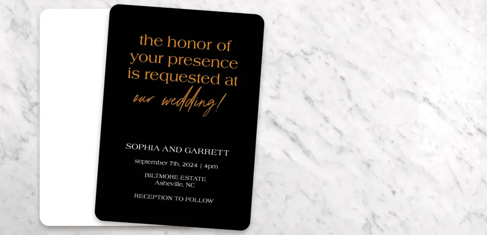 Save the Date Card Front