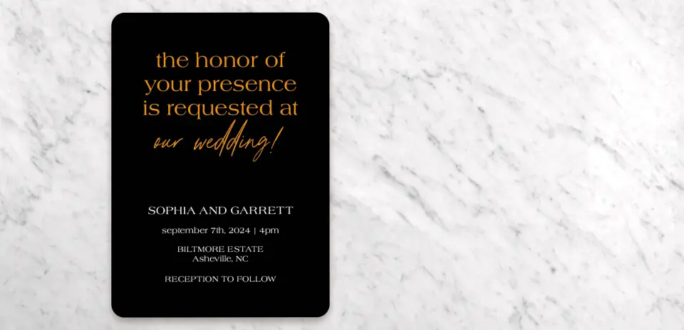 Save the Date Card Front