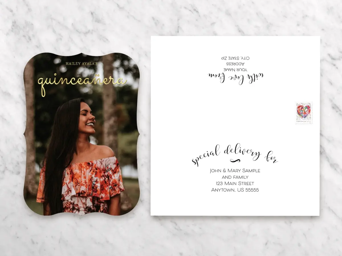 Save the Date Card with Optional Guest Addressing Service
