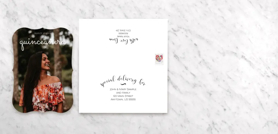 Save the Date Card with Optional Guest Addressing Service