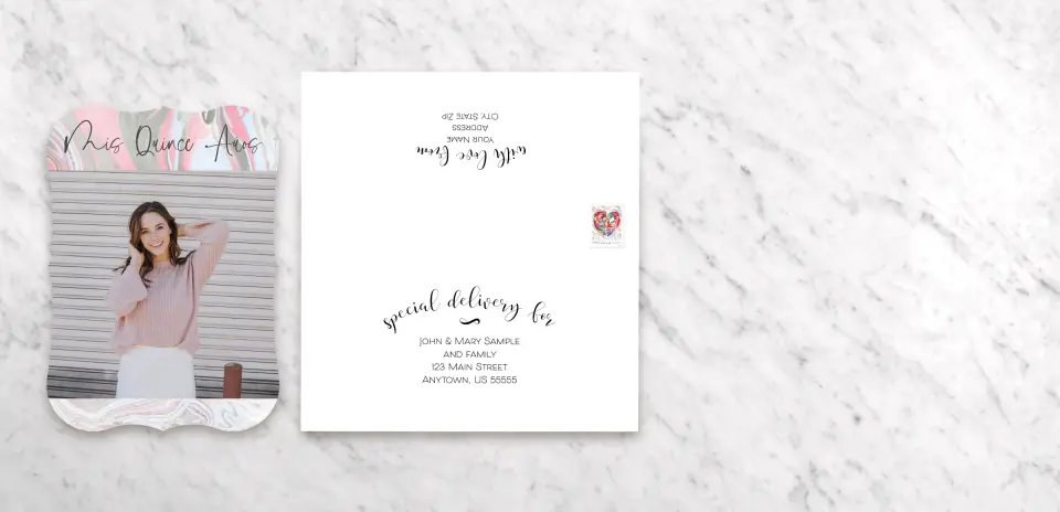 Save the Date Card with Optional Guest Addressing Service