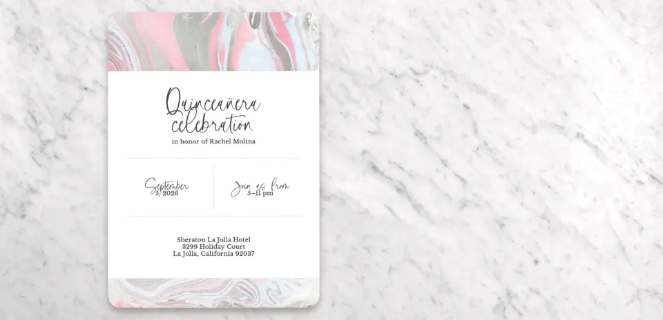 Save the Date Card Back