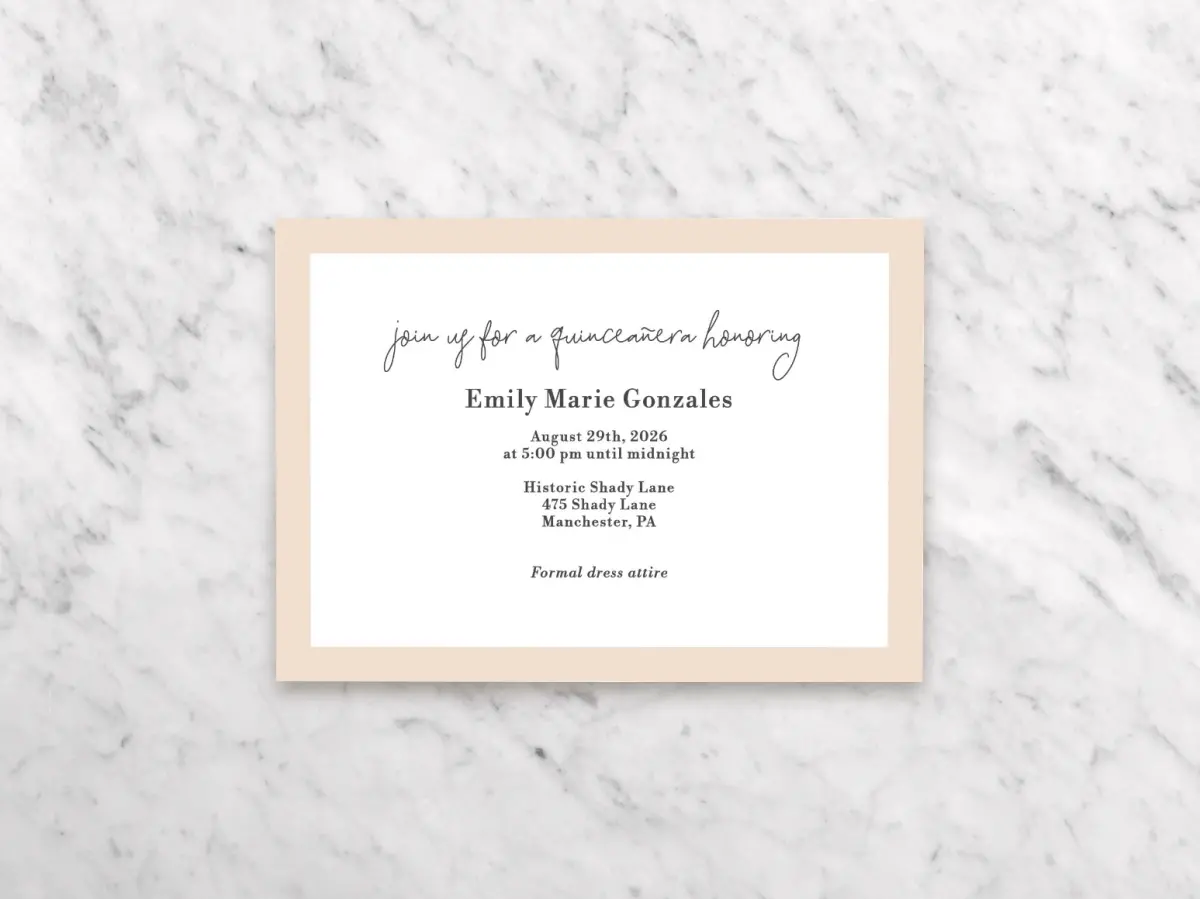Invitation Back