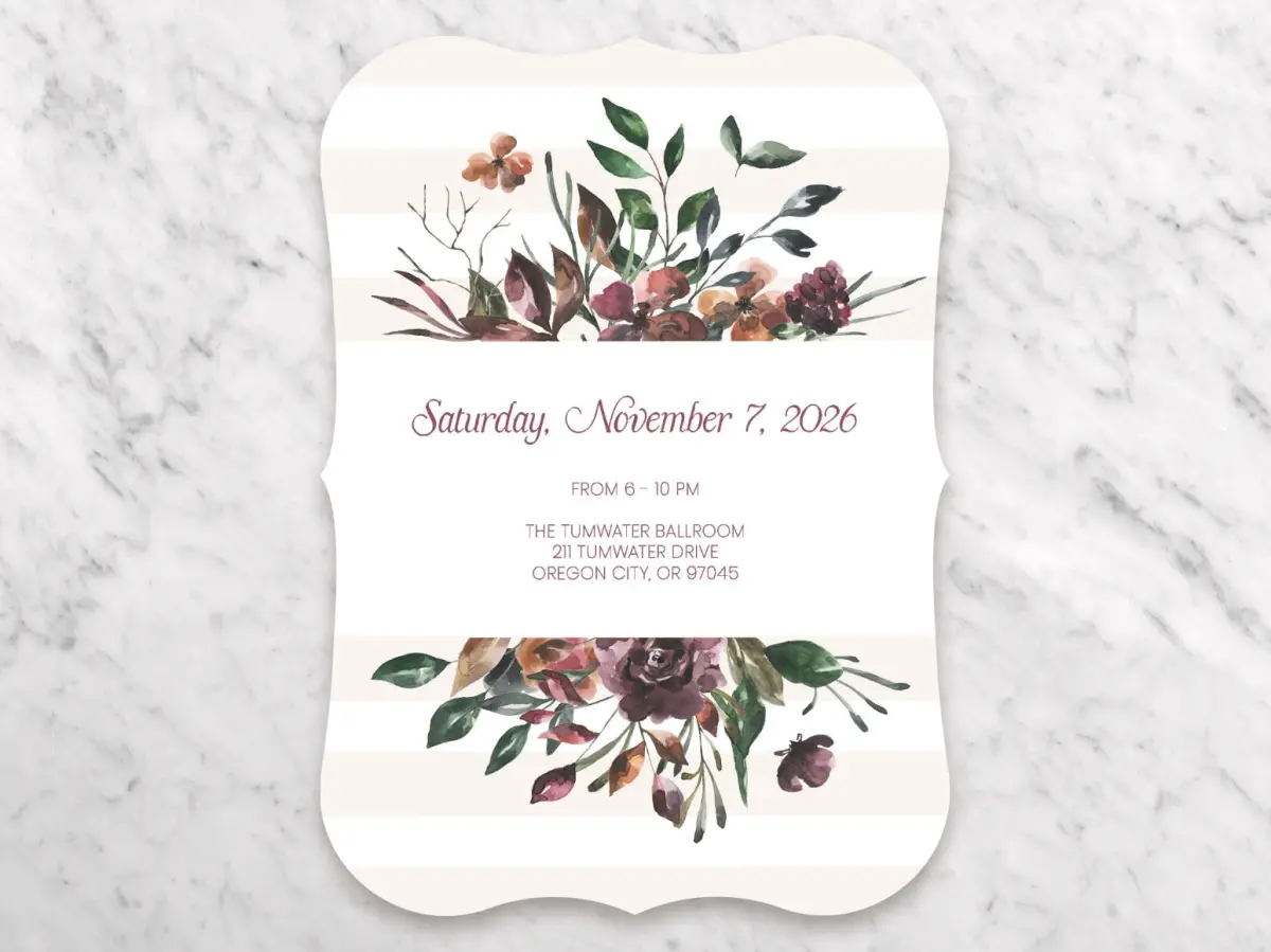 Save the Date Card Back