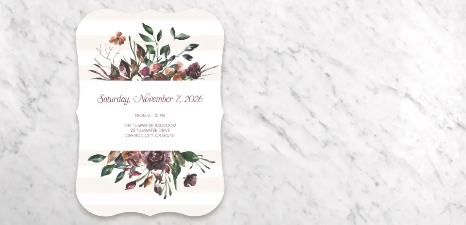 Save the Date Card Back