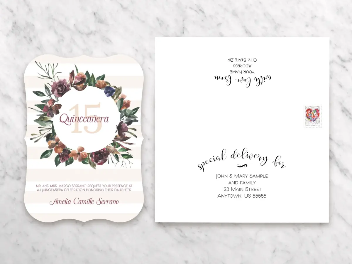 Save the Date Card with Optional Guest Addressing Service