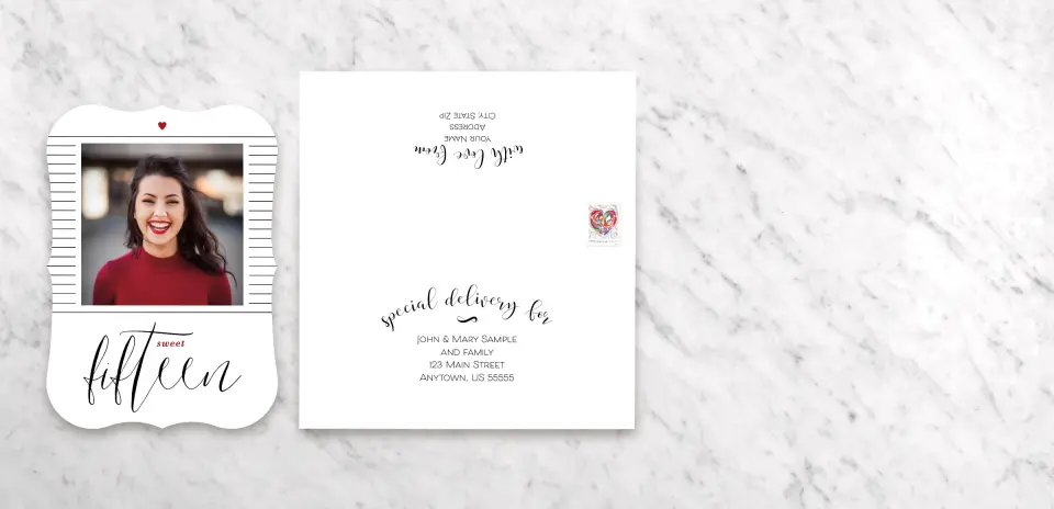 Save the Date Card with Optional Guest Addressing Service