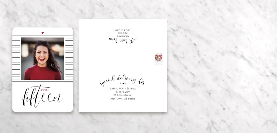 Save the Date Card with Optional Guest Addressing Service