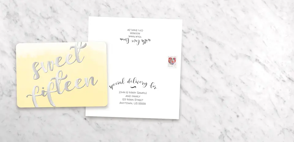 Save the Date Card with Optional Guest Addressing Service