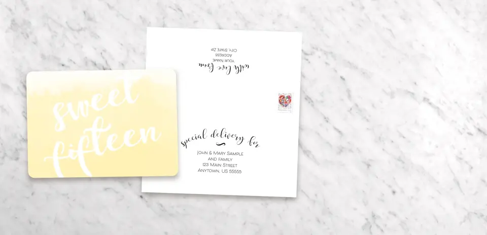 Save the Date Card with Optional Guest Addressing Service