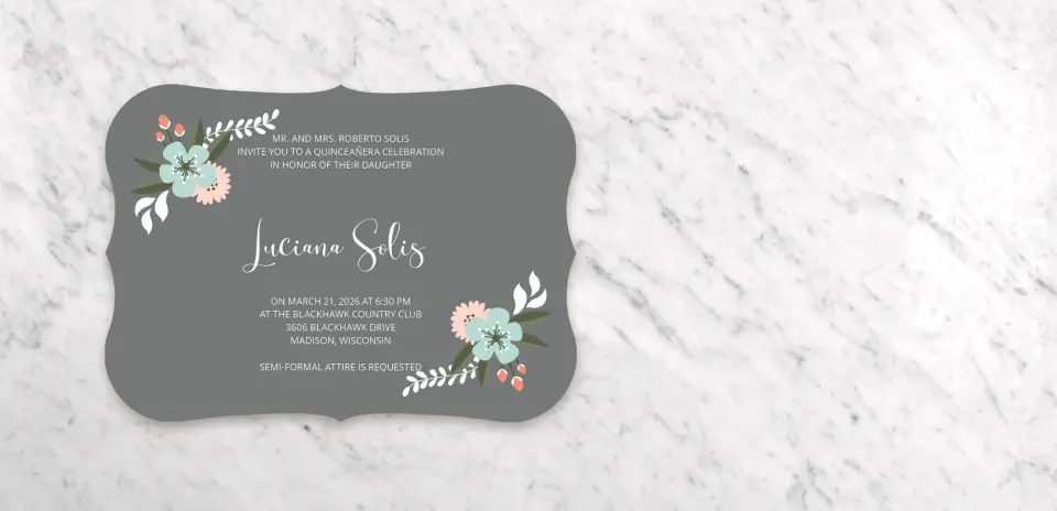 Save the Date Card Back