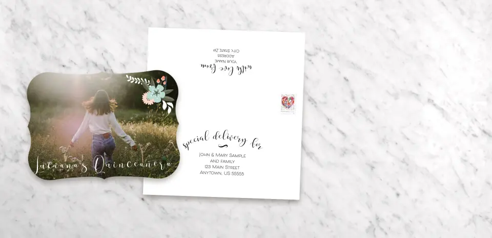 Save the Date Card with Optional Guest Addressing Service