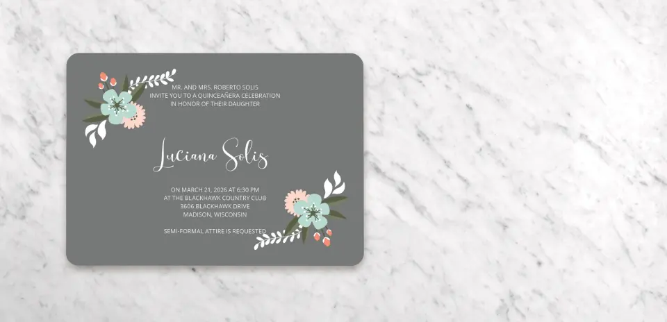Save the Date Card Back