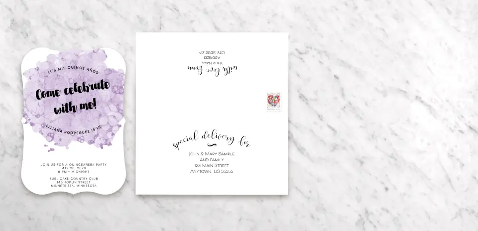 Save the Date Card with Optional Guest Addressing Service
