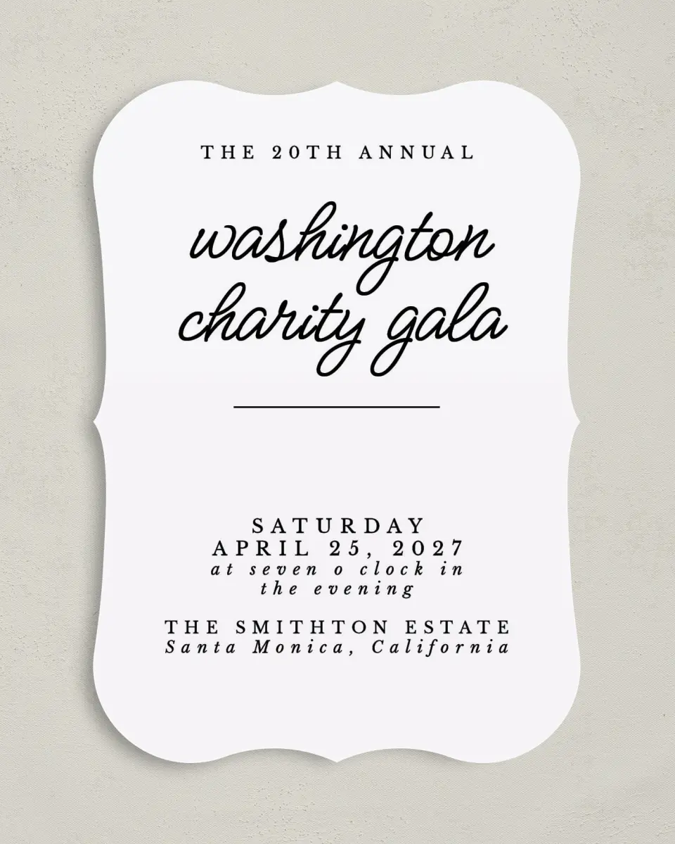 This is a 5" x 7" Bracket Gala Invitation called Classic Charity Gala printed in full color on Premium Smooth paper