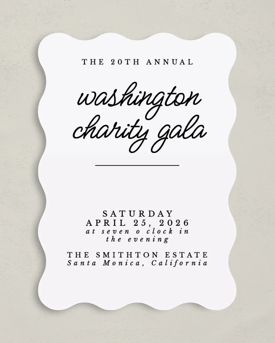 This is a 5" x 7" Wavy Gala Invitation called Classic Charity Gala printed in full color