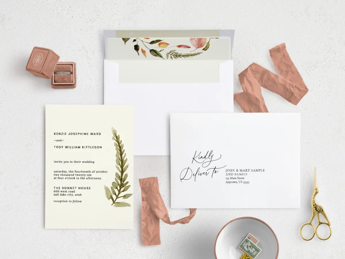 Front with Envelope Liner
