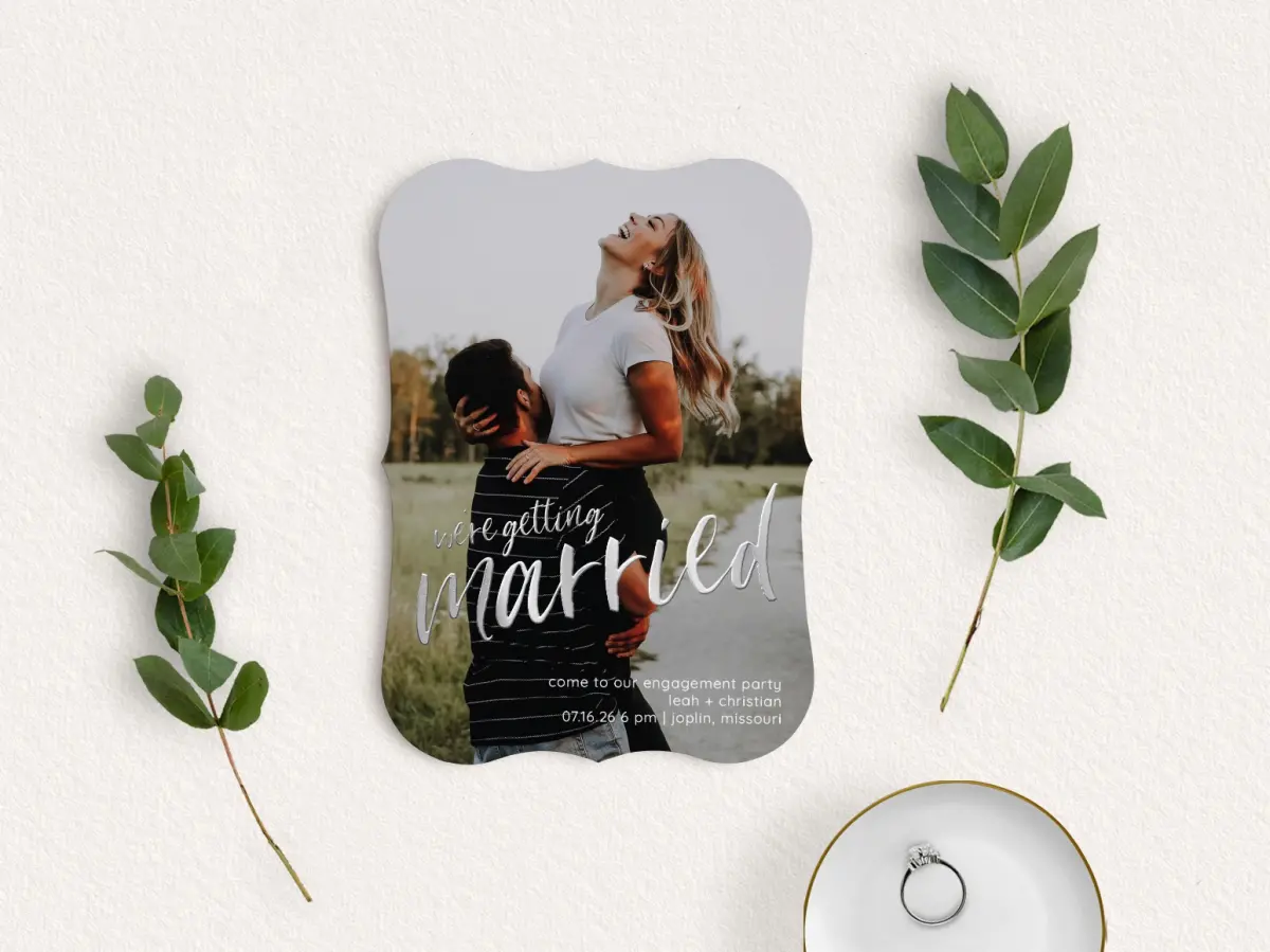 Save the Date Card with Optional Guest Addressing Service