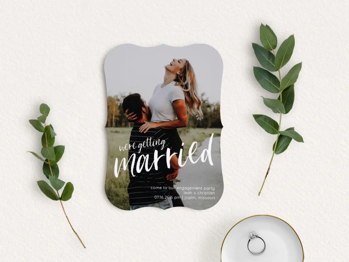 Save the Date Card with Optional Guest Addressing Service