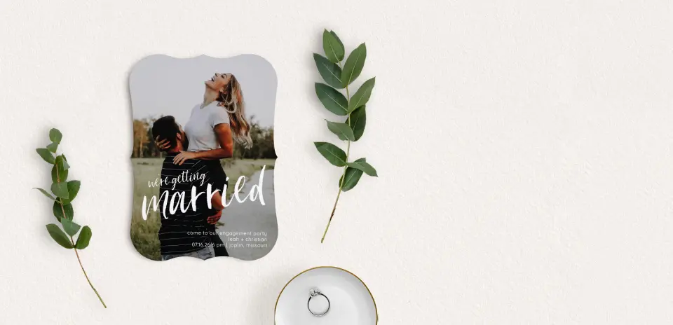 Save the Date Card with Optional Guest Addressing Service