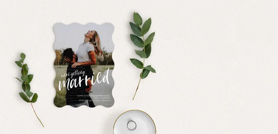 Save the Date Card with Optional Guest Addressing Service