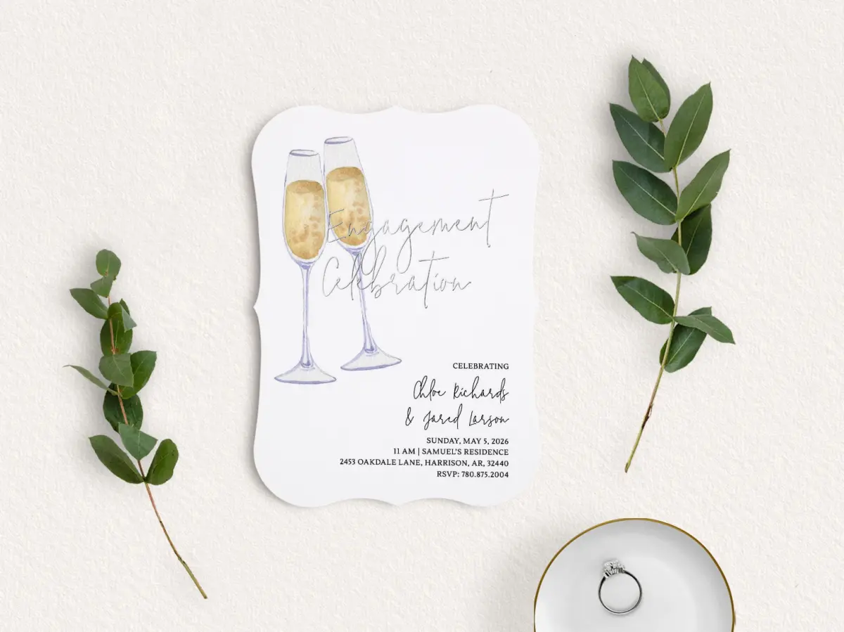 Save the Date Card with Optional Guest Addressing Service