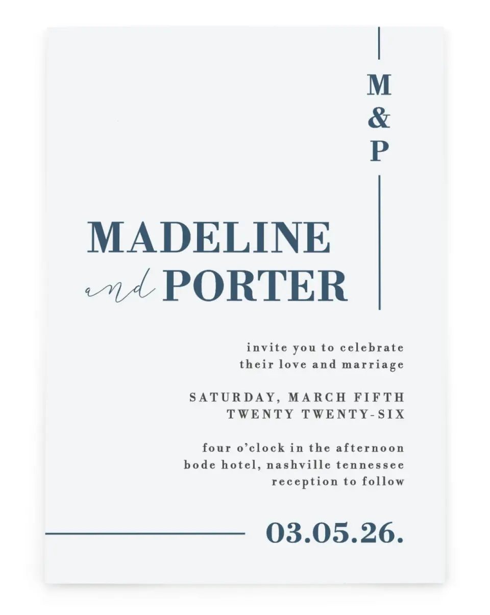 Gold Foil Wedding Invitations