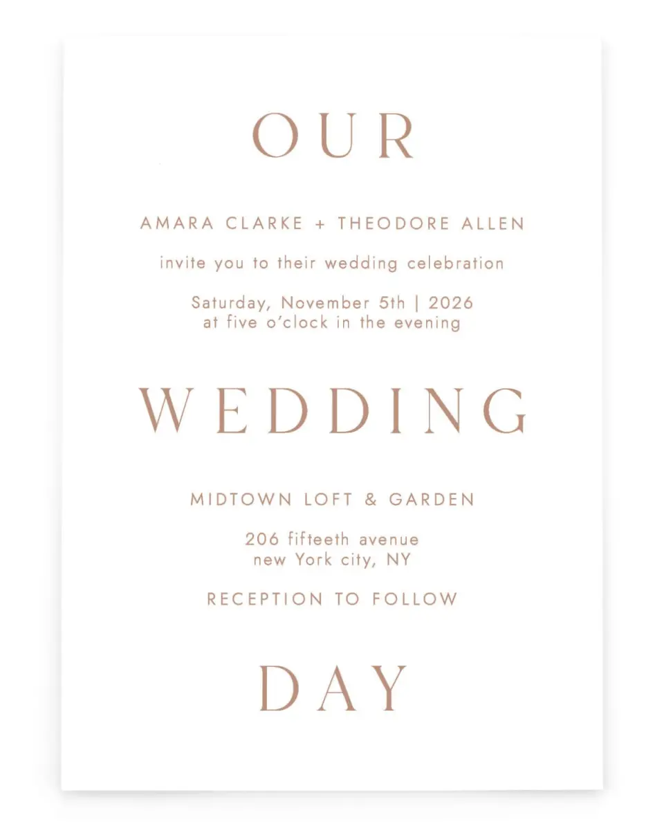 Stacked Pair | Rectangle Invitations
