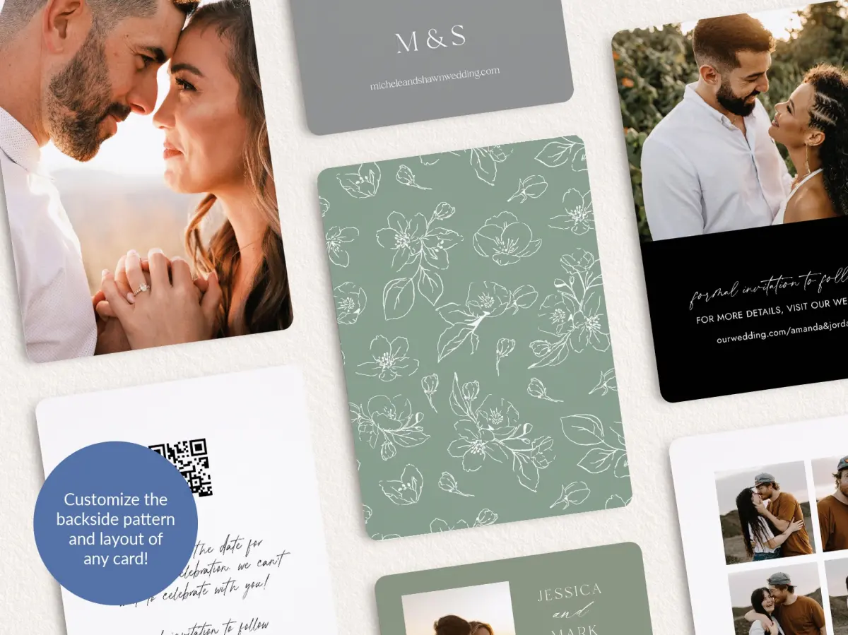 Back of Save the Date Card
