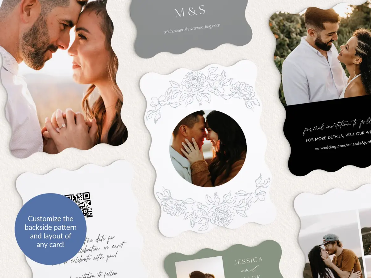Back of Save the Date Card