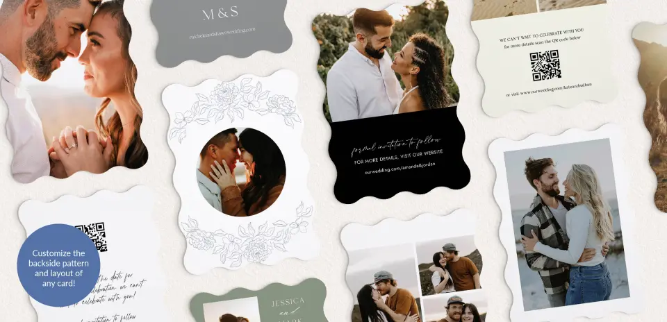 Back of Save the Date Card