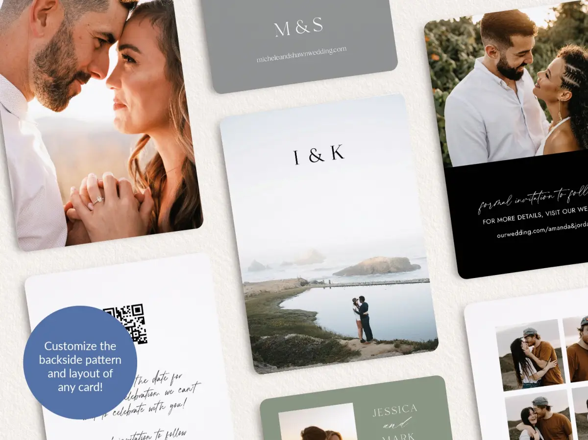 Back of Save the Date Card