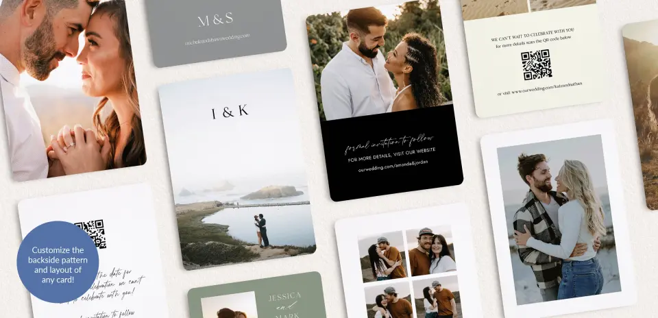 Back of Save the Date Card